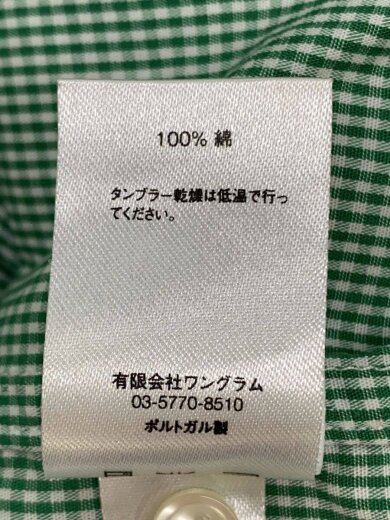 商品画像：半袖シャツ/M/コットン/GRN/チェック// 4
