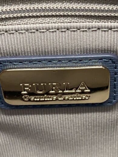 商品画像：ハンドバッグ/レザー/BLU/無地 5