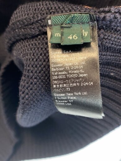 商品画像：ニット・セーター(厚手)/46/ウール/ネイビー 4