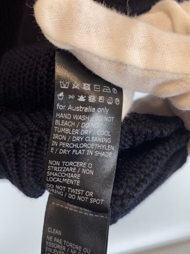 商品画像：ニット・セーター(厚手)/46/ウール/ネイビー 5