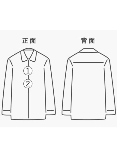 商品画像：長袖シャツ/3/コットン/ブラック/AS21-224 8