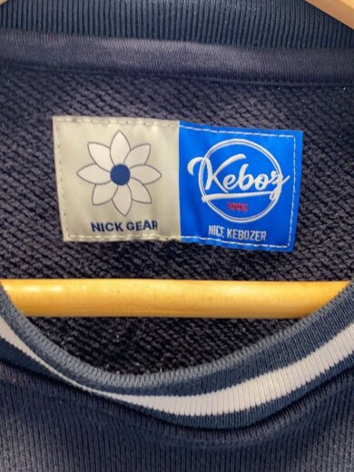 商品画像：Flower&Embroidery Logo CREWNE/スウェット/L/コットン/ネイビー/FS223-1294N 3