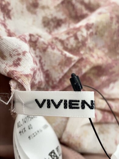 商品画像：半袖ワンピース/40/ポリエステル/ベージュ/総柄/14175442 3