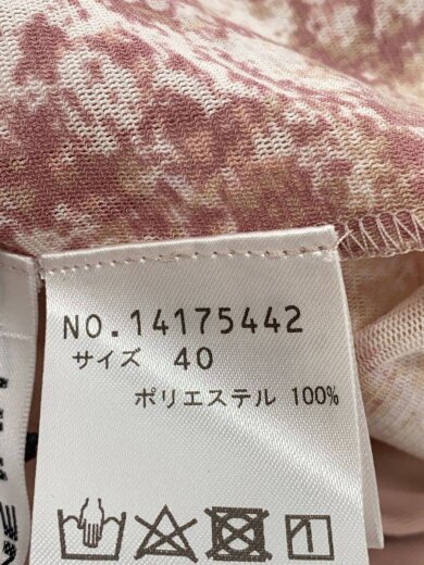 商品画像：半袖ワンピース/40/ポリエステル/ベージュ/総柄/14175442 4