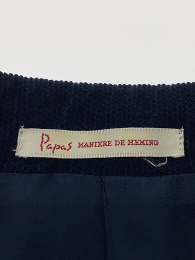 商品画像：テーラードジャケット/L/コットン/ネイビー/D0414FJ 3