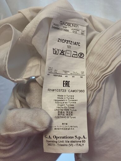 商品画像：長袖シャツ/16/コットン/ホワイト/Z1CF2TZ1A7C// 4