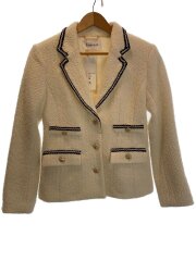 ジャケット/FREE/ポリエステル/ホワイト/無地/122342034