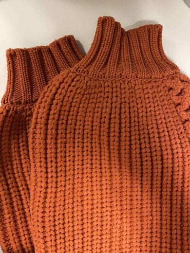 商品画像：カーディガン(厚手)/L/ポリエステル/ORN/無地/GMK-13050-B 6