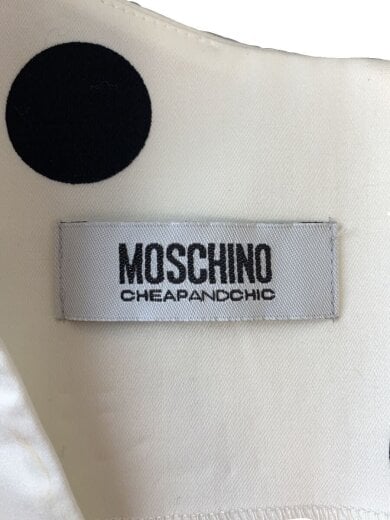 商品画像：ノースリーブワンピース/--/コットン/WHT/ドット/襟付近ヨゴレ有 3