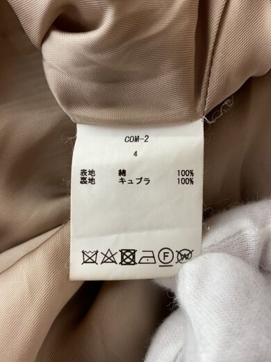 商品画像：コート/4/コットン/ベージュ/無地/COM-2 4