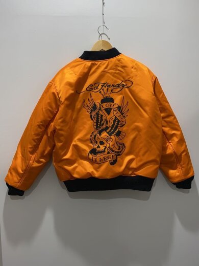 商品画像：×Ed Hardy/REVERSIBLE MILITARY JACKET/L/ナイロン/BLK/10122302101 8