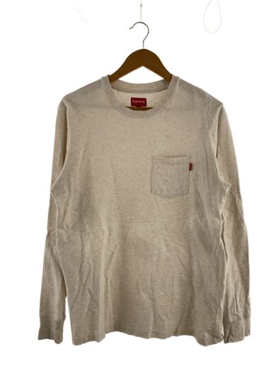 商品画像：POCKET TEE L/S/長袖Tシャツ/M/コットン/CRM 1