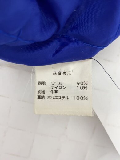 商品画像：KNOT by MIW PRODUCTS/袖革/スタジャン/3/ウール/BLK 4