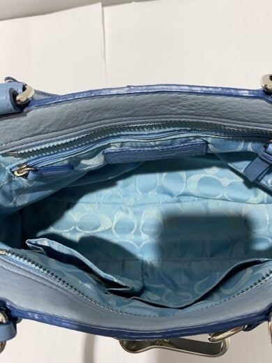 商品画像：ハンドバッグ/--/BLU/無地/F10688 5