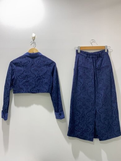 商品画像：長袖ワンピース/XS/コットン/NVY/総柄/20220901 2