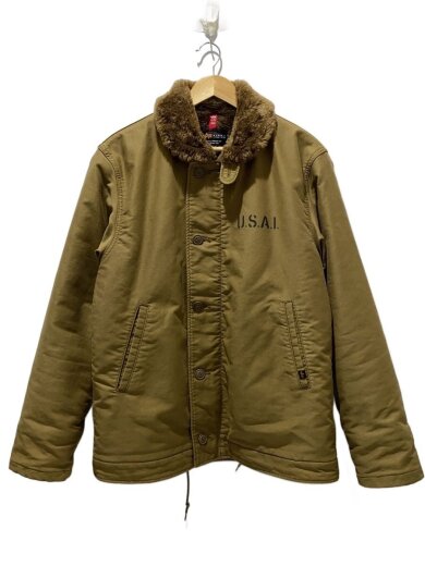 商品画像：デッキジャケット/XL/コットン/CML/無地/ta1395-116// 1