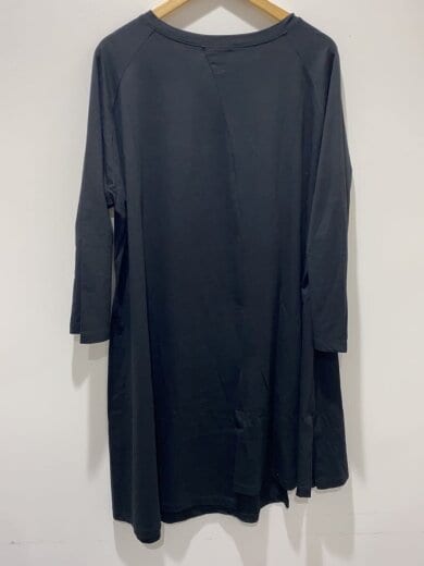 商品画像：m_mefu/首元アシメ/長袖ワンピース/40/コットン/BLK/07224089 2