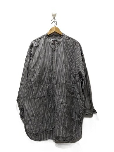 商品画像：長袖シャツ/2/コットン/GRY/ストライプ/11212311308// 1
