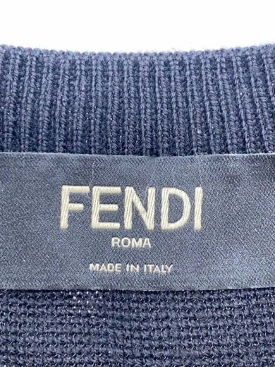 商品画像：ニット・セーター(薄手)/48/ウール/NVY/無地/FZY421 AF55 3