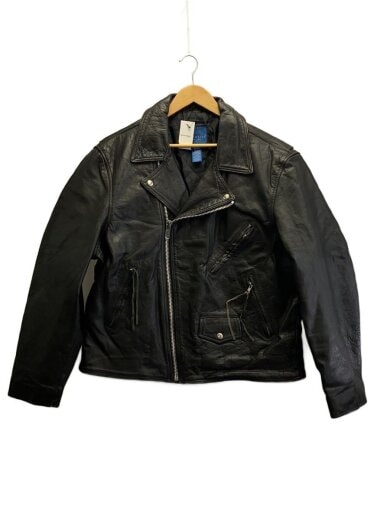 商品画像：90s/ダブルライダースジャケット/XL/レザー/BLK 1