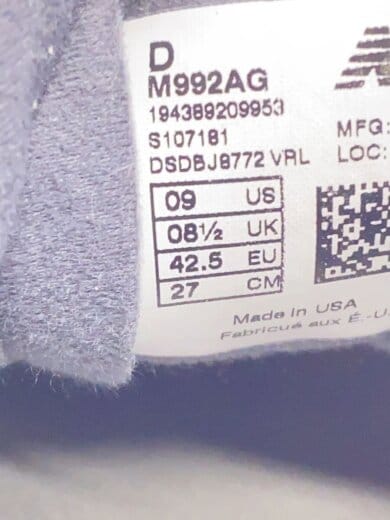 商品画像：M992/グレー/27cm/GRY/スウェード// 5