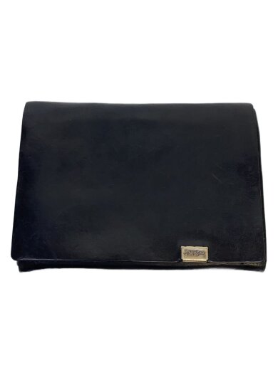 商品画像：長財布/レザー/BLK/無地/メンズ// 1
