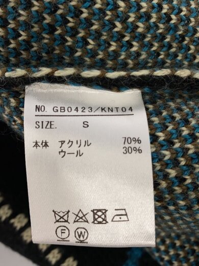 商品画像：ニット・セーター(厚手)/S/アクリル/BLK/GB0423/KNT04// 4