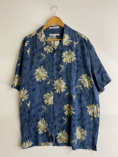 商品画像：PERRY ELLIS/アロハシャツ/2L/シルク/BLU/総柄// 1