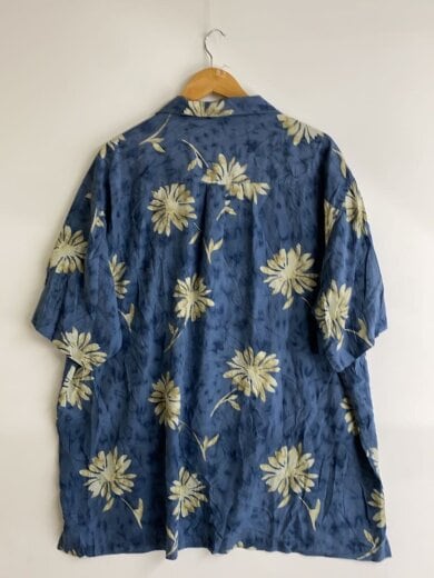 商品画像：PERRY ELLIS/アロハシャツ/2L/シルク/BLU/総柄// 2