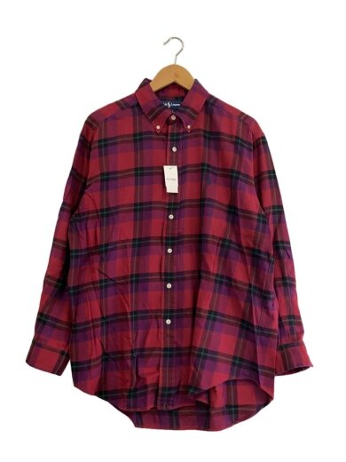 商品画像：長袖シャツ/L/コットン/BRD/チェック/HS-RL-IA3750// 1
