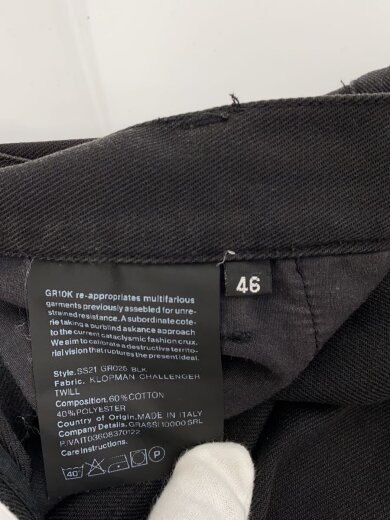 商品画像：ボトム/46/コットン/BLK/SS21 GR025// 5