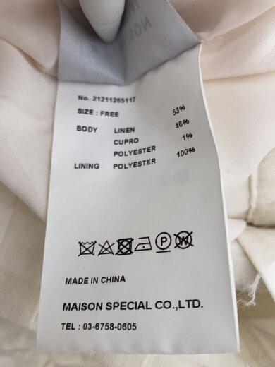 商品画像：ノースリーブワンピース/M/ポリエステル/CRM/21211265117 5