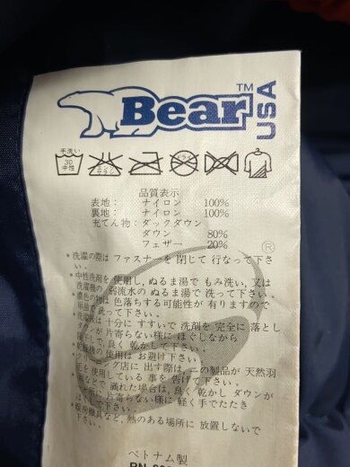 商品画像：bearusa/ダウンジャケット/--/ナイロン/ORN/無地// 4