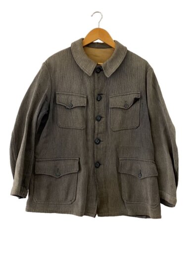 商品画像：40s~50s/フレンチピケ/ホルンボタン/ハンティングジャケット/第二ボタンホツレ有// 1