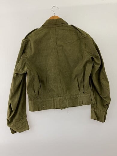 商品画像：50s/Green Denim Battle Dress Jacket/ミリタリージャケット/7/コットン/KHK// 2