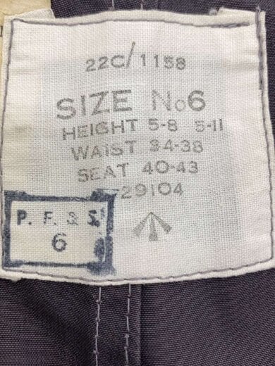 商品画像：50s/RAF Ventile Trouser/ボトム/--/コットン/GRY// 4