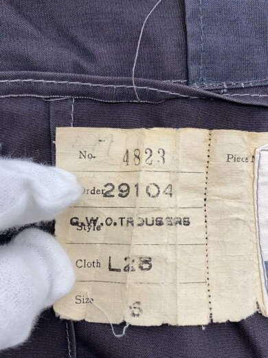 商品画像：50s/RAF Ventile Trouser/ボトム/--/コットン/GRY// 5