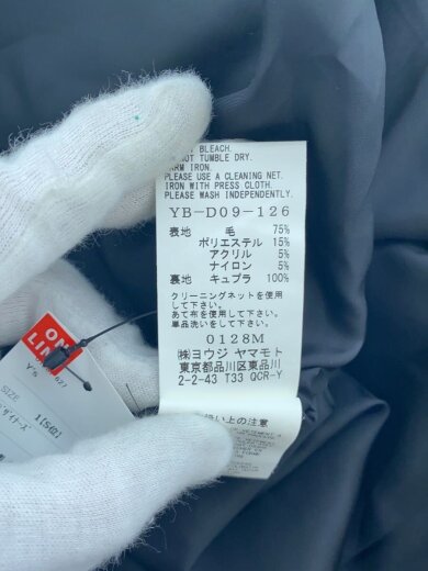 商品画像：ノースリーブワンピース/1/ウール/BLK/総柄/YB-D09-126 5