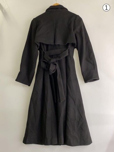 商品画像：ステンカラーコート/XS/ウール/BLK/022510000301-03 2