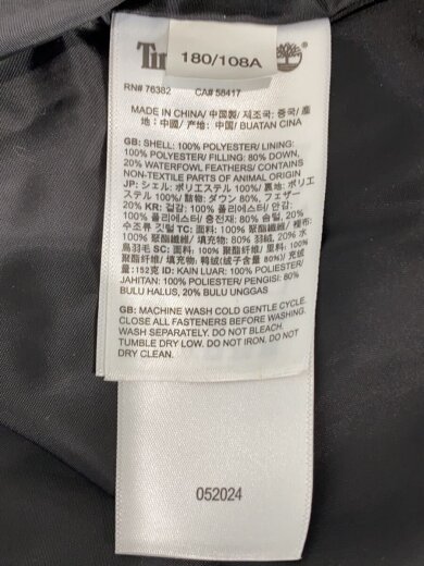 商品画像：ダウンベスト/L/ナイロン/BLK/無地/6000804547 4