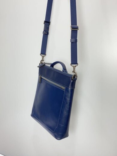 商品画像：ショルダーバッグ/レザー/BLU/無地/659122 2