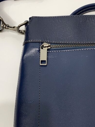 商品画像：ショルダーバッグ/レザー/BLU/無地/659122 7