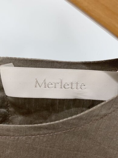 商品画像：MERLETE/長袖ワンピース/XS/コットン/BRW/無地/125E49CS// 3