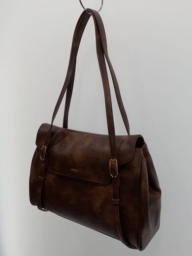商品画像：JONBAG/ショルダーバッグ/レザー/BRW/無地 2