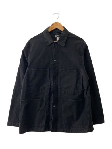 商品画像：モールスキンカバーオール/3/コットン/BLK/無地 1