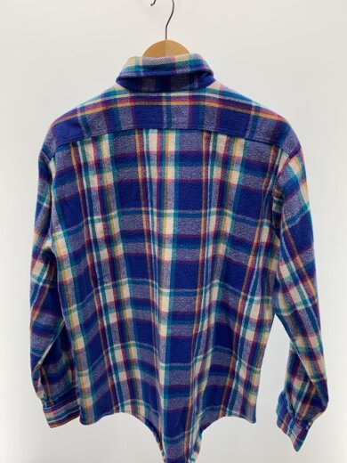 商品画像：ネルシャツ/L/コットン/BLU/オンブレCK 2