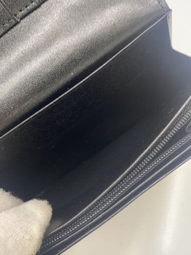 商品画像：2つ折り財布/フェイクレザー/BLK/花柄/レディース// 6