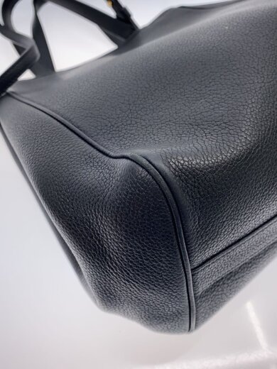 商品画像：持ち手剥がれ有/ショルダーバッグ/レザー/BLK// 5