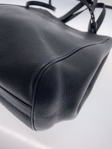 商品画像：持ち手剥がれ有/ショルダーバッグ/レザー/BLK// 6