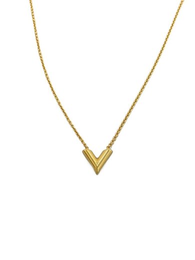 商品画像：ネックレス・エセンシャルV/--/GLD/トップ有/レディース 1